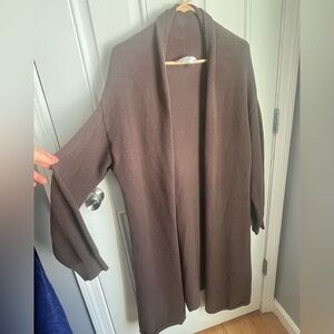 Free people beach FP beach XL cardigan brown cotton cozy oversized longline